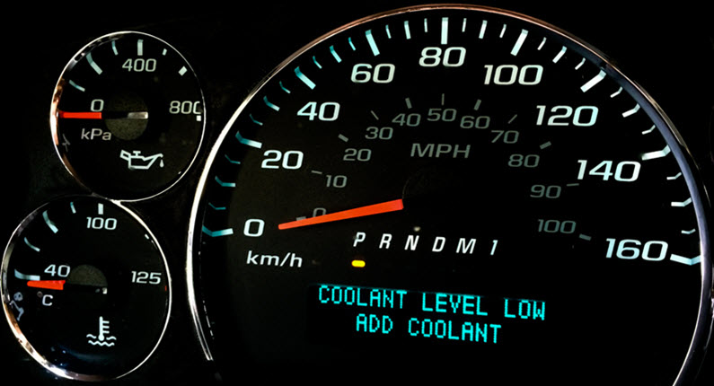 BMW Coolant Level Low Warning Light