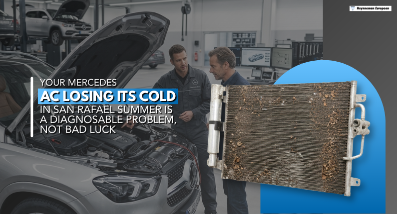 Your Mercedes AC Losing Its Cold in San Rafael Summer Is a Diagnosable Problem, Not Bad Luck
