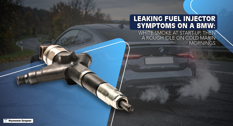Leaking Fuel Injector Symptoms on a BMW White Smoke at Start-Up, Then a Rough Idle on Cold Marin Mornings